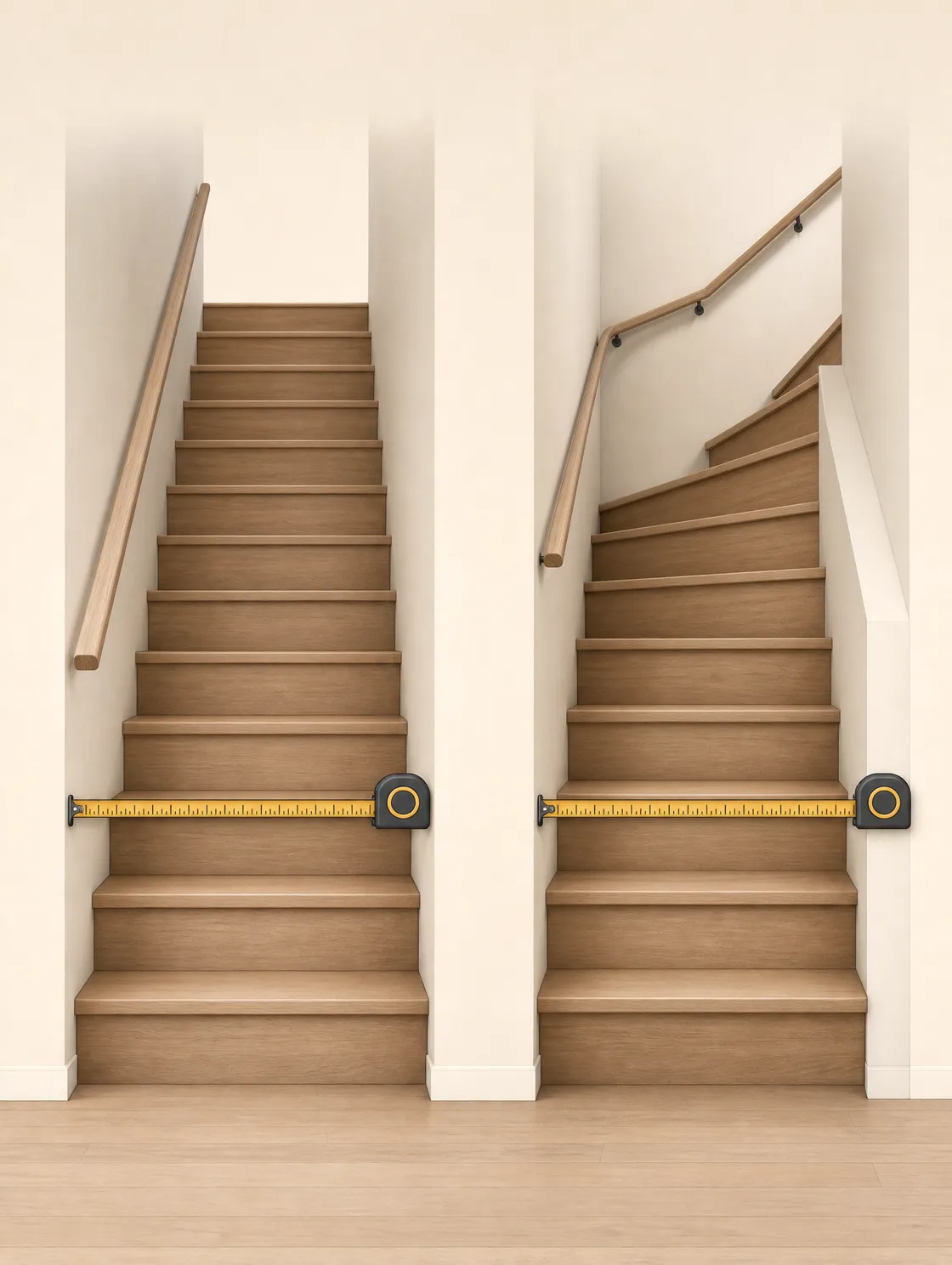 Qué medidas necesita una escalera para instalar una silla salvaescaleras: recta o con giro